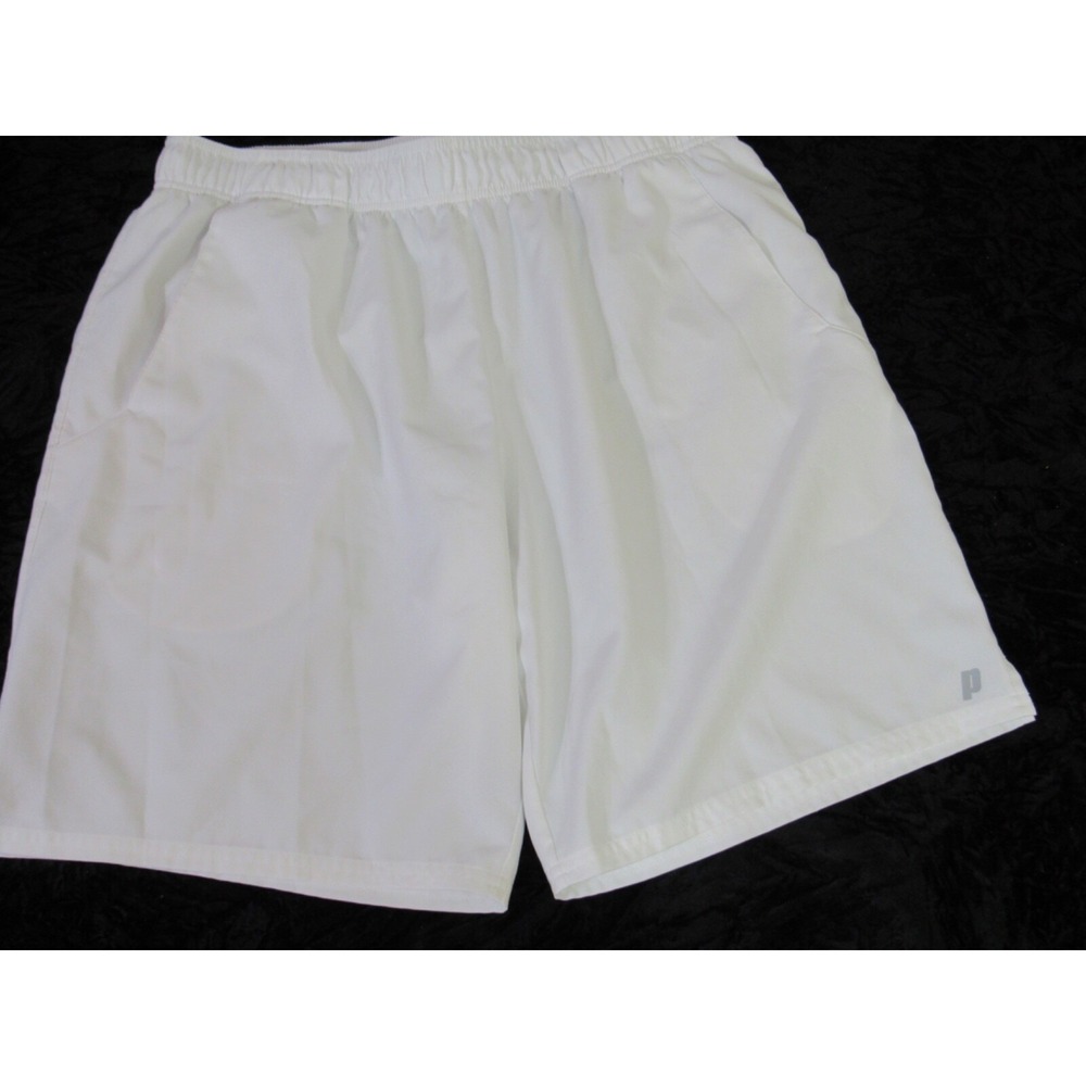 Prince Tennis Shorts Mens Size XL Tennis Match‎ 7" Quick Dry White